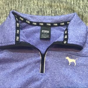 PINK athletic pullover quarter zip